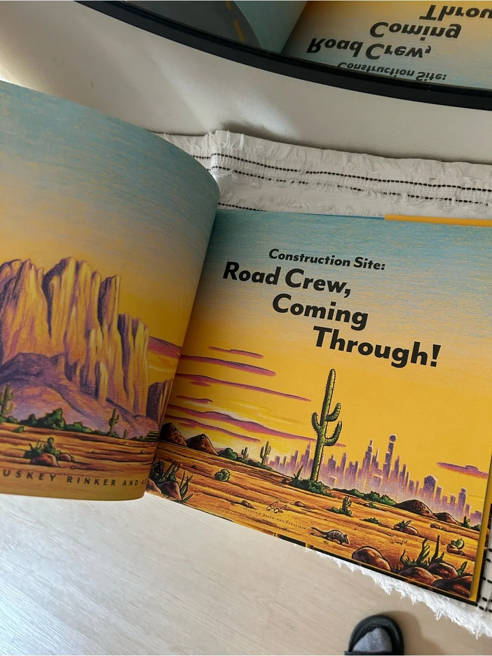 Construction Site Road Crew Coming Through Sherri Duskey Rinker Hardcover Book